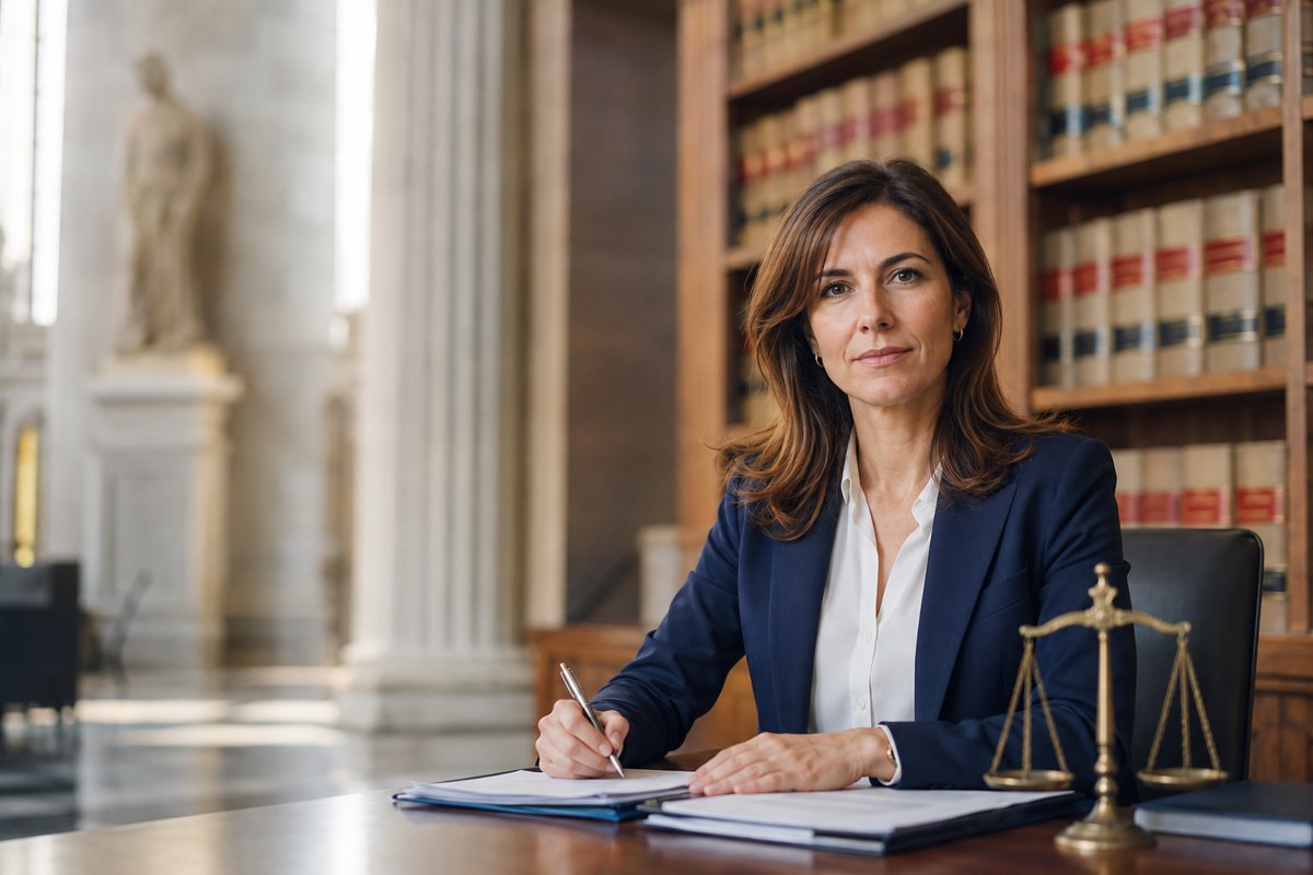 Justicia: escena ilustrativa del trabajo en el sector público